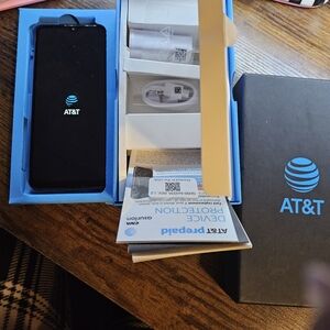 Samsung Black Smartphone with Accessories